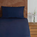 Essentials Temir Flat Sheet Navy
