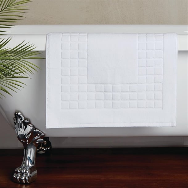 Luxury Savanna Bath Mat White