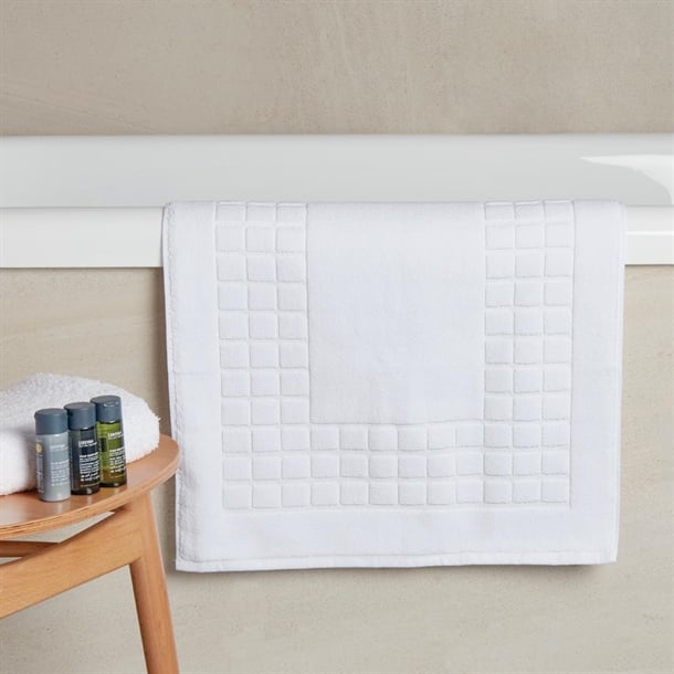 Luxury Savanna Bath Mat White