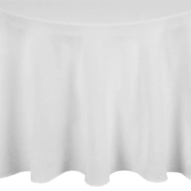 Essentials Occasions Round Tablecloths White