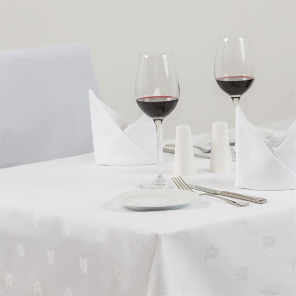 Luxury Luxor Tablecloths White