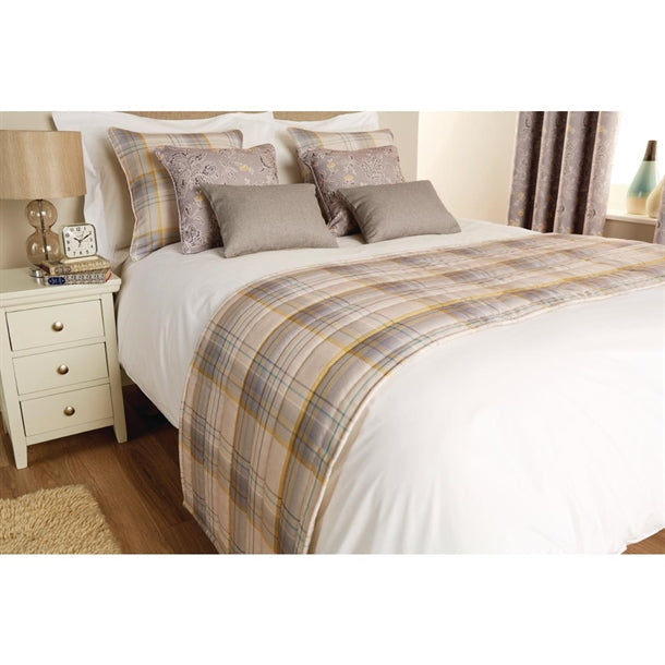 Luxury Chatsworth Bed Runner Slate