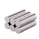 100-Pack Neodymium 1mm Disc Magnets - N35 Grade Silver Nickel