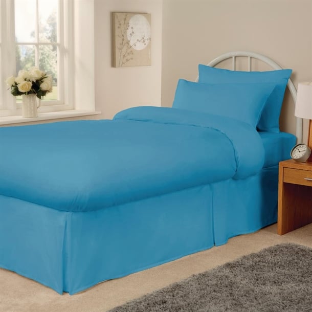 Essentials Spectrum Fitted Sheets Turquoise