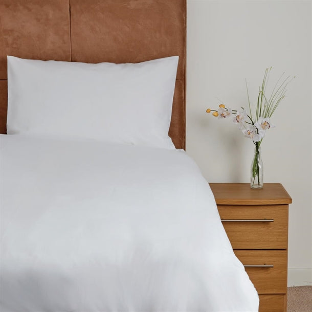 Essentials Spectrum Bed Linen Set White Single