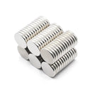 Neodymium 4mm Disc N35 Grade Silver Plastic Spacers  - Pack of 100