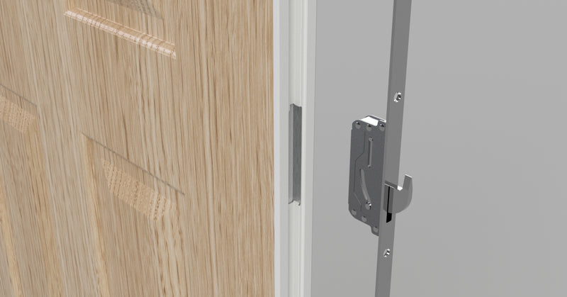 High-Performance Lock Side U Rail Perfect Fit For Composite Doors - 2100mm