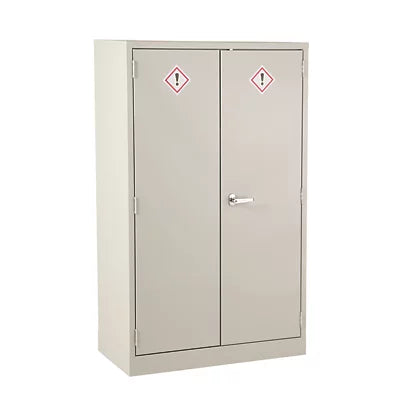 High Performance Grey 2-Shelf Coshh Cabinet Safe Storage For Hazardous Substances