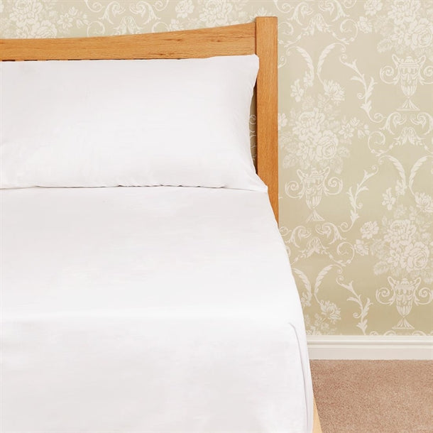 Eco Organic Flat Sheet White