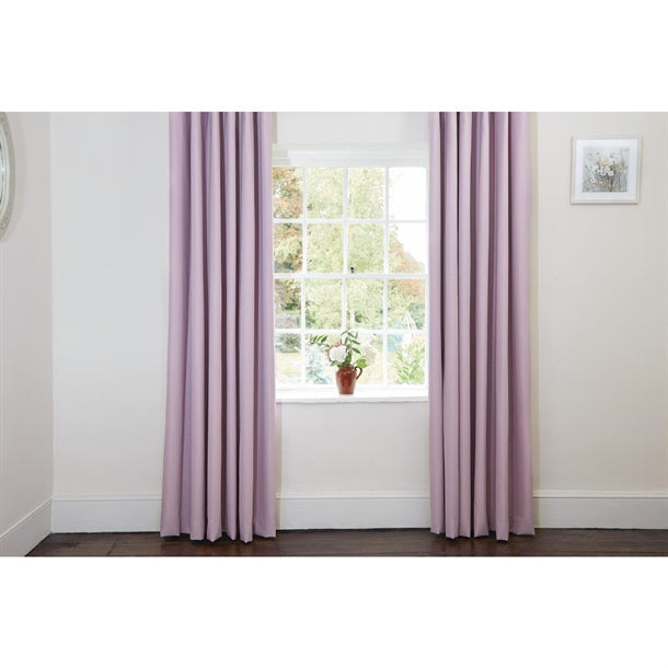 Comfort Simplicity Tape Top Curtains Lavender Mist