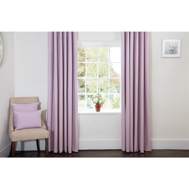 Comfort Simplicity Tape Top Curtains Lavender Mist