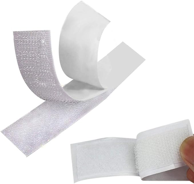 Professional Grade White Self Adhesive Stick-On Tape - 5m