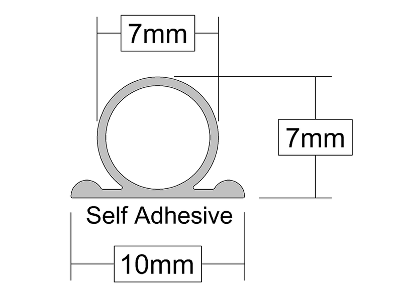 High Quality Self Adhesive Clear Silicone Seal For Superior Protection - 5m