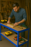 Heavy-Duty Garage Workbench – Premium DIY Table with 200kg Load Capacity, Adjustable Shelf & Boltless Design