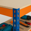 Heavy Duty Steel Workbench 150 cm – 2-Tier Boltless Design – 600 KG Load Capacity