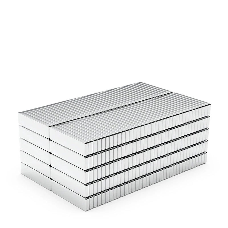 20mm Silver Nickel-Plated  N35 Grade Blocks - Pack of 20