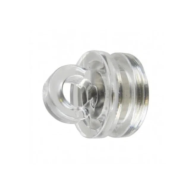 Industrial Clear Plastic Neodymium Pot Magnets With Eye Pack of 10