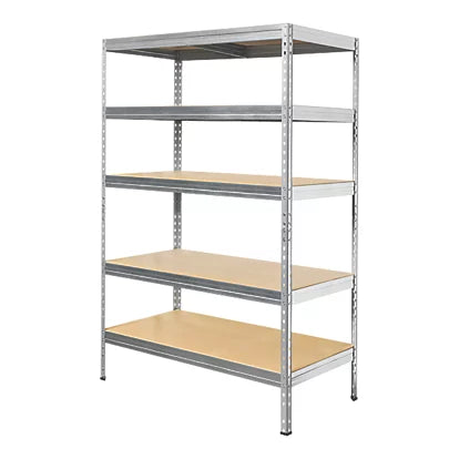 Industrial 5-Tier Galvanized Steel Rivet Shelving Unit For Storage Solution