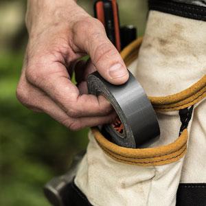 High Durable Solvent Free Graphite Grey Mighty Roll Duct Tape