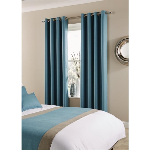 Comfort Tundra Eyelet Curtains Sky