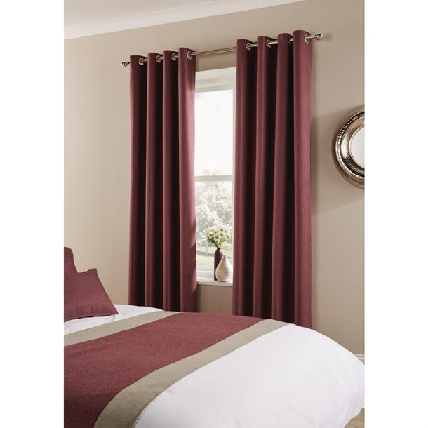 Comfort Tundra Tape Top Curtains Antique Fuchsia