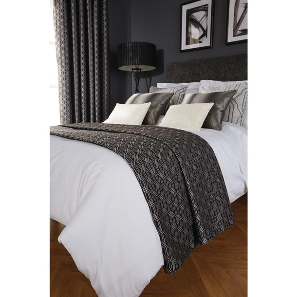 Luxury Deco Bed Runner Ebony Shard