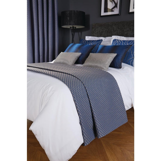 Luxury Deco Bed Runner Cobalt Delano