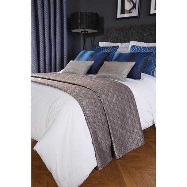 Luxury Deco Bed Runner Cobalt Shard