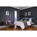 Luxury Deco Eyelet Curtains Cobalt Delano