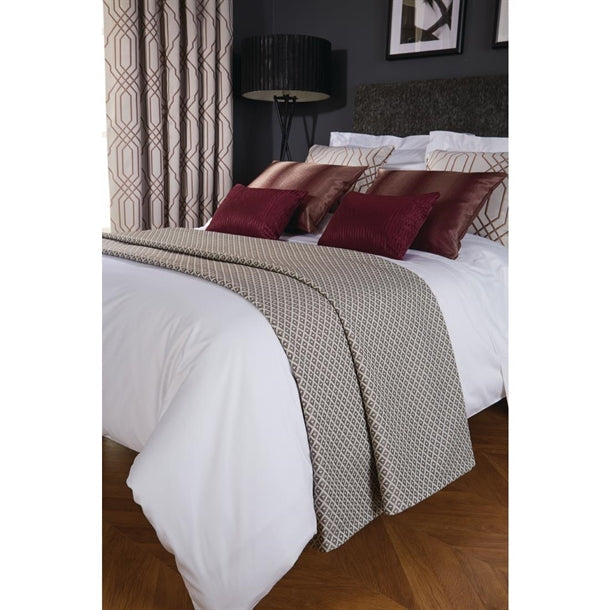 Luxury Deco Bed Runner Damson Delano