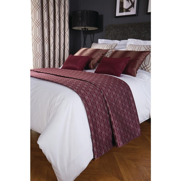 Luxury Deco Bed Runner Damson Shard