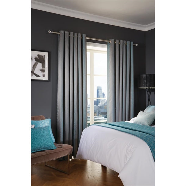 Luxury Deco Tape Top Curtains Azure Fairmont