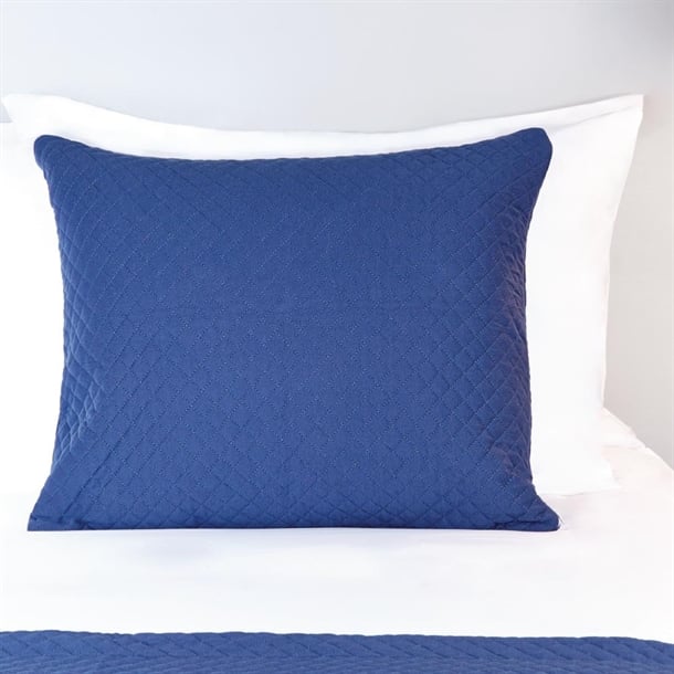 Essentials Quilted Waffle Cushion Cover Denim