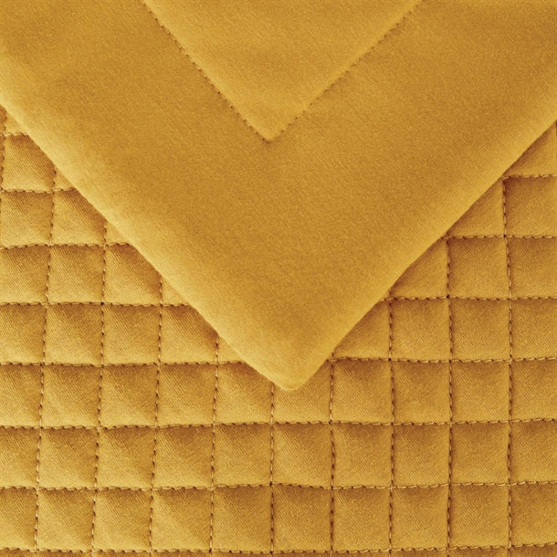 Essentials Quilted Waffle Bed Runner Ochre