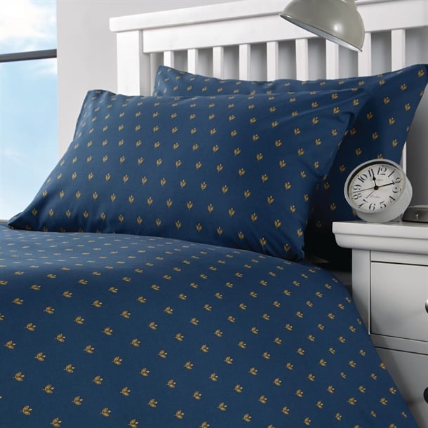 Essentials Perth Pillowcase Navy Housewife (Pair)