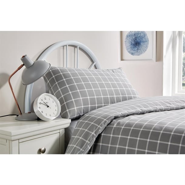 Essentials Stirling Duvet Cover Grey