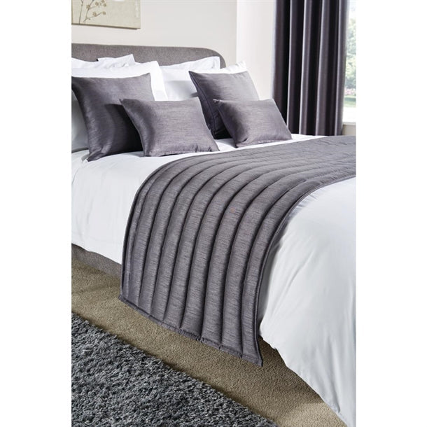 Comfort Simplicity Bed Runner Pewter