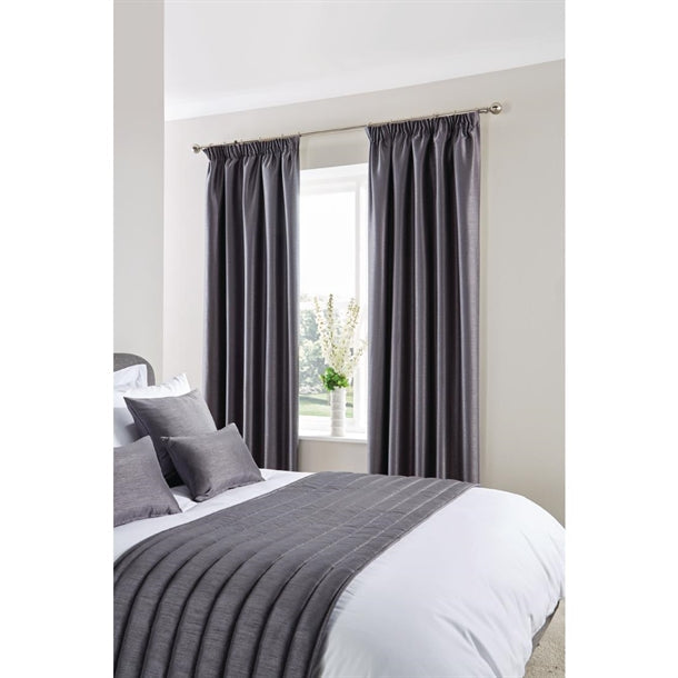 Comfort Simplicity Tape Top Curtains Pewter