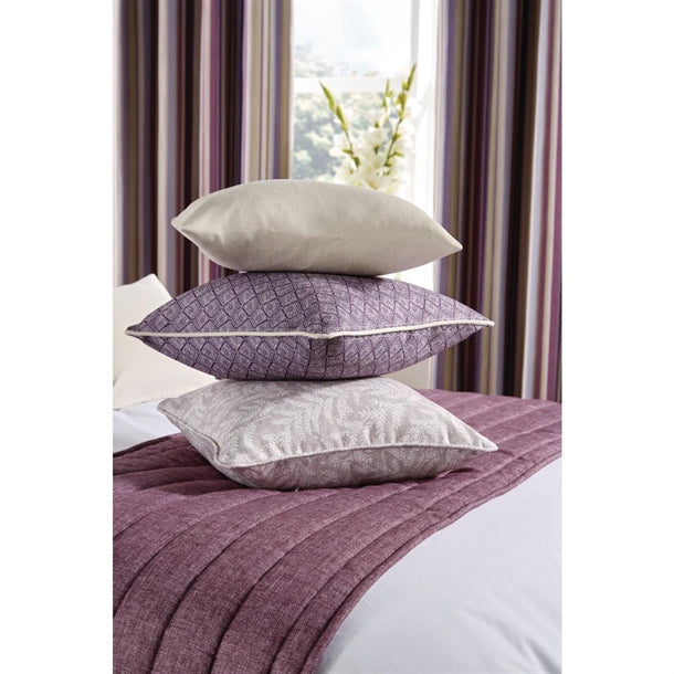 Luxury Fiorella Cushion Aubergine