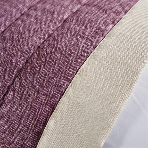 Luxury Fiorella Bed Runner Aubergine