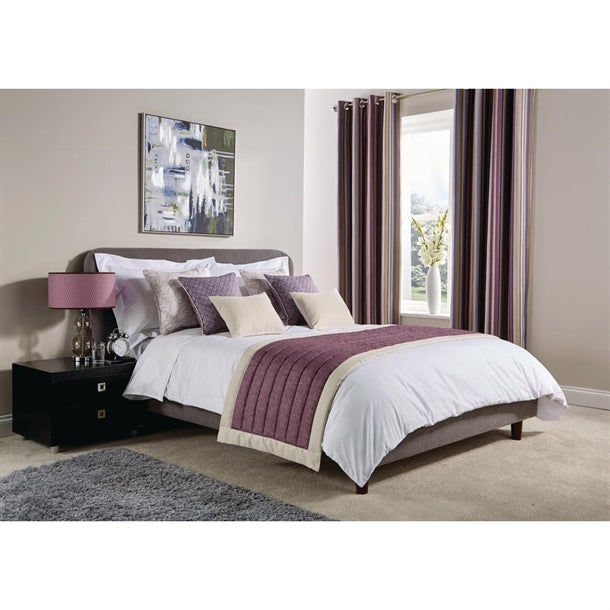 Luxury Fiorella Bed Runner Aubergine