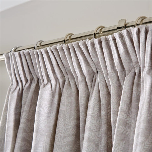 Luxury Fiorella Tape Top Curtains Cream