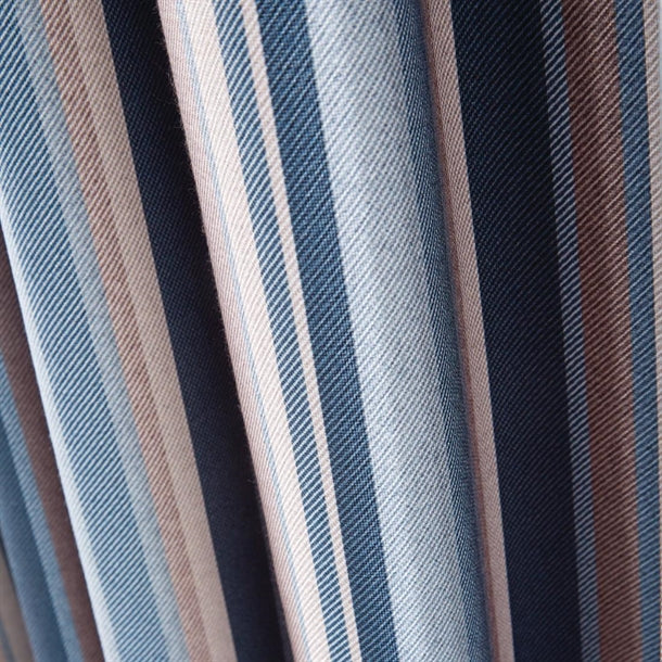 Luxury Fiorella Tape Top Curtains Indigo