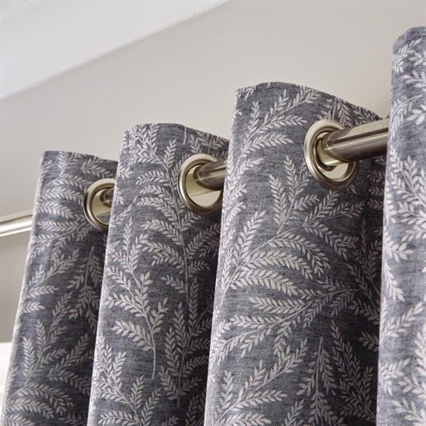 Luxury FIORELLA Curtains EYELET Graphite Range