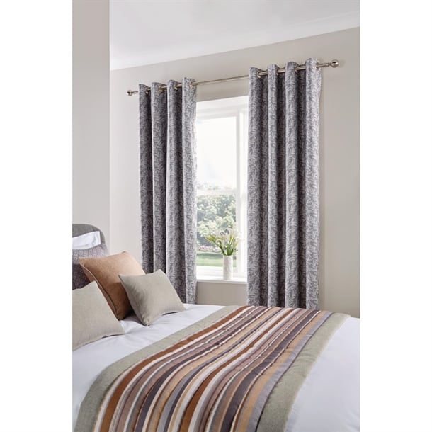 Luxury FIORELLA Curtains EYELET Graphite Range