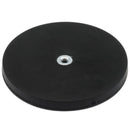 Black 8.5mm Neoprene Rubber Coated Open Ended Magnets For Industrial Applications