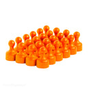 High-Quality Orange Neodymium Tenpin Magnets N38 Grade 10Pcs - 12mm Diameter