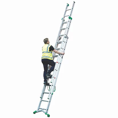 Heavy Duty Aluminium Combination Ladder For Industrial Use - 8.1m