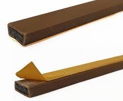 Heavy Duty Brown Self-Adhesive Intumescent Fire Seals For Fire Door Protection