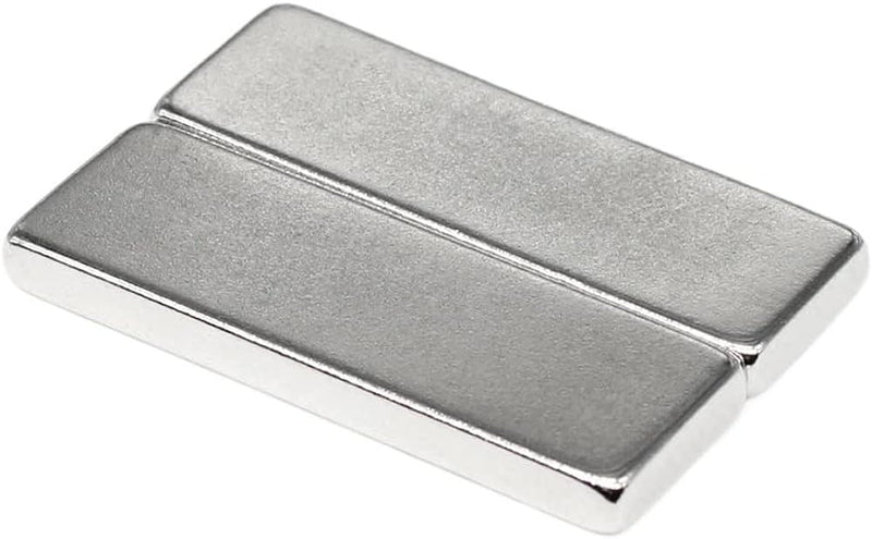 Pack of 10 Silver Neodymium 25mm Block N35 Plastic Spacers With North Pole Marking